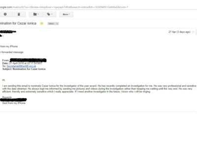 Testimonial Private Client 1
